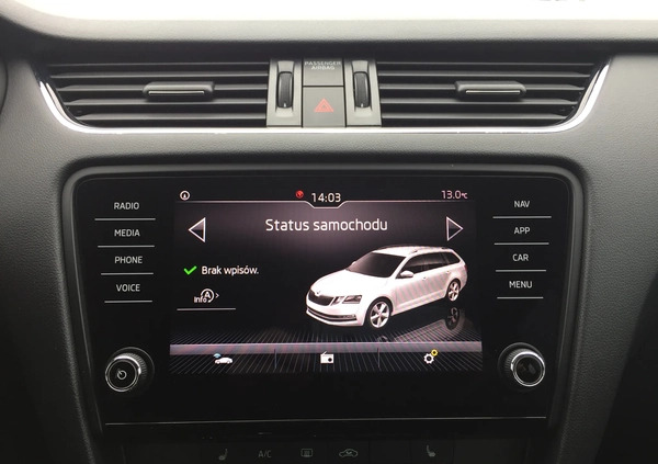 Skoda Octavia cena 57900 przebieg: 91000, rok produkcji 2017 z Kalisz małe 121